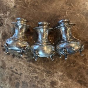 Vintage Gayer & Krauss Sterling silver 925 salt pepper shakers VTG set